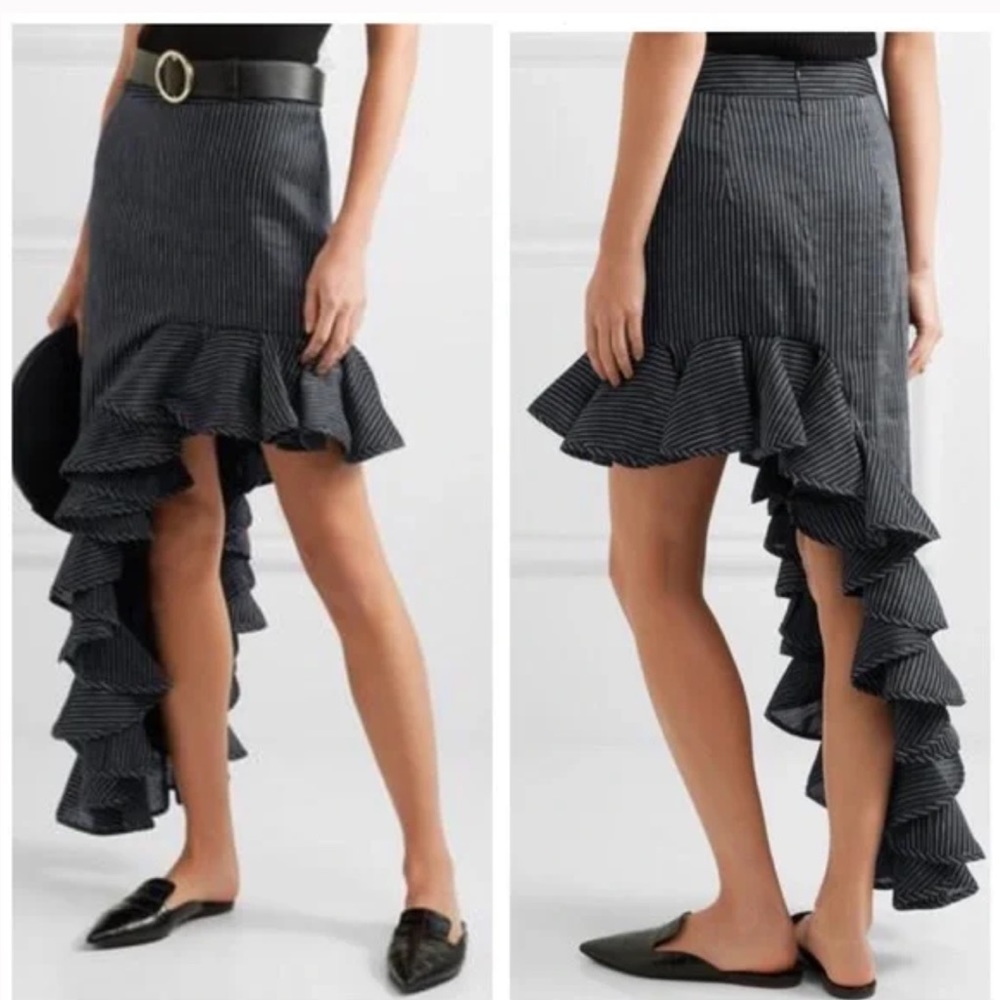 Like new Beaufille Ara Asymmetric Linen-blend Skirt